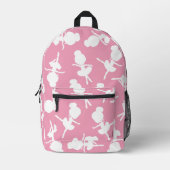 Ballerina Pattern, Ballet Girls, Ballet Dance Bedrukte Rugzak (Voorkant)