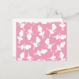 Ballerina Pattern, Ballet Girls, Ballet Dance Briefkaart