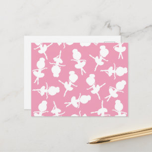 Ballerina Pattern, Ballet Girls, Ballet Dance Briefkaart