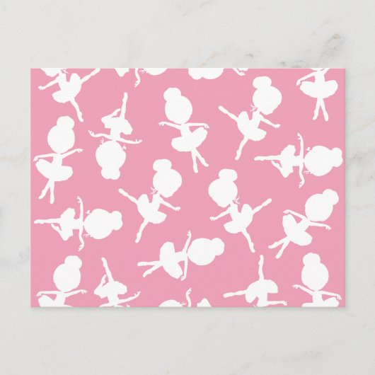 Ballerina Pattern, Ballet Girls, Ballet Dance Briefkaart (Voorkant)