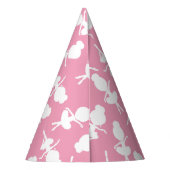 Ballerina Pattern, Ballet Girls, Ballet Dance Feesthoedjes (Achterkant)