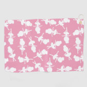 Ballerina Pattern, Ballet Girls, Ballet Dance Golfhanddoek (Horizontaal)