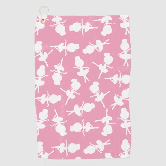 Ballerina Pattern, Ballet Girls, Ballet Dance Golfhanddoek (Voorkant)