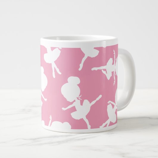Ballerina Pattern, Ballet Girls, Ballet Dance Grote Koffiekop (Voorkant rechts)