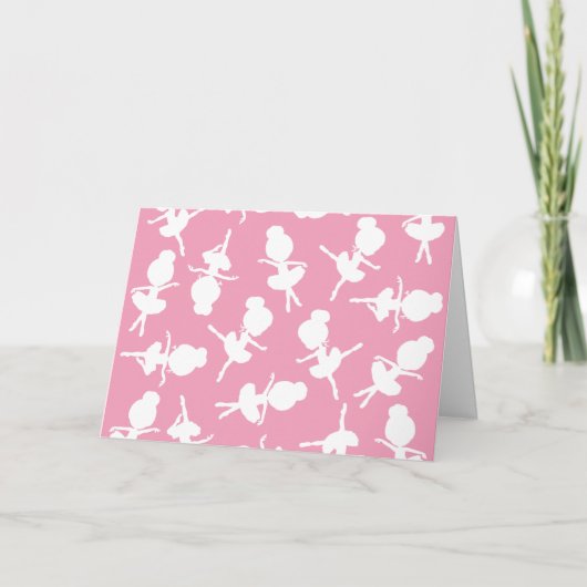 Ballerina Pattern, Ballet Girls, Ballet Dance Kaart (Voorkant)