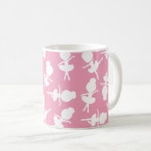 Ballerina Pattern, Ballet Girls, Ballet Dance Koffiemok (Voorkant rechts)
