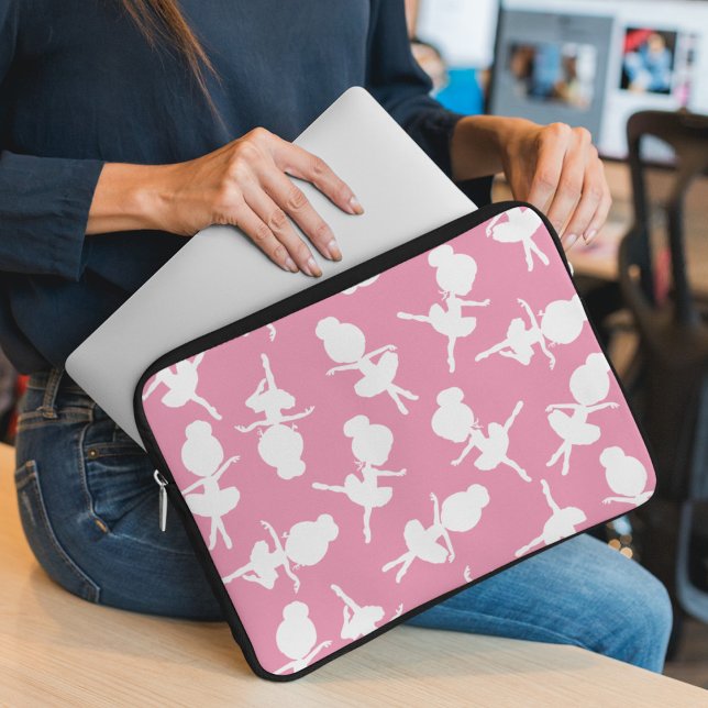 Ballerina Pattern, Ballet Girls, Ballet Dance Laptop Sleeve (Creator heeft geüpload)
