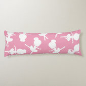 Ballerina Pattern, Ballet Girls, Ballet Dance Lichaamskussen (Achterkant)