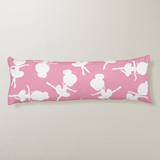 Ballerina Pattern, Ballet Girls, Ballet Dance Lichaamskussen (Achterkant)