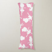 Ballerina Pattern, Ballet Girls, Ballet Dance Lichaamskussen (Voorkant Verticaal)