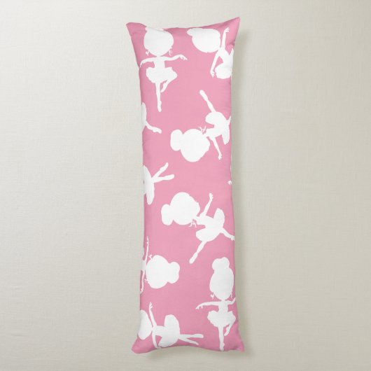 Ballerina Pattern, Ballet Girls, Ballet Dance Lichaamskussen (Achterkant (Verticaal))