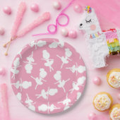 Ballerina Pattern, Ballet Girls, Ballet Dance Papieren Bordje (Feest)