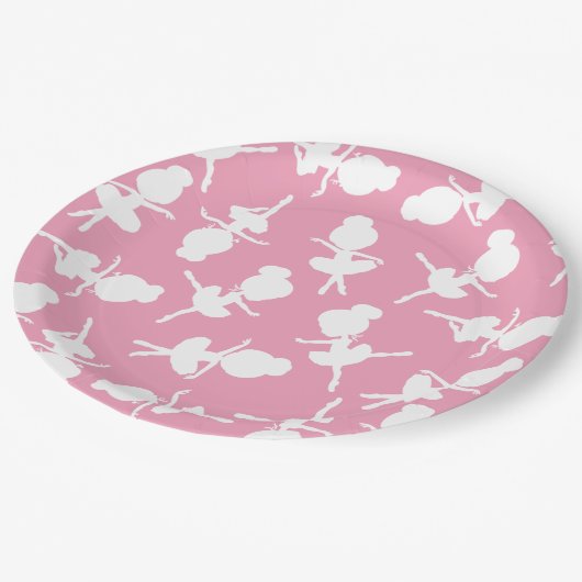 Ballerina Pattern, Ballet Girls, Ballet Dance Papieren Bordje (Gekanteld)