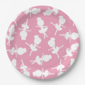 Ballerina Pattern, Ballet Girls, Ballet Dance Papieren Bordje (Voorkant)
