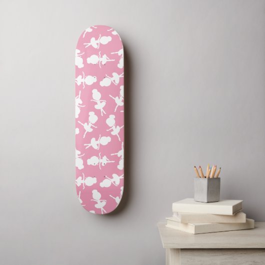 Ballerina Pattern, Ballet Girls, Ballet Dance Persoonlijk Skateboard (Muurkunst)