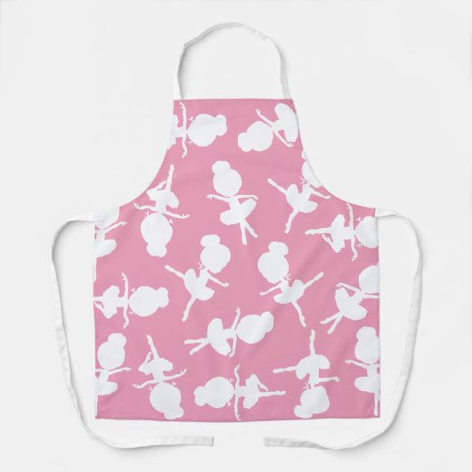 Ballerina Pattern, Ballet Girls, Ballet Dance Schort (Voorkant)