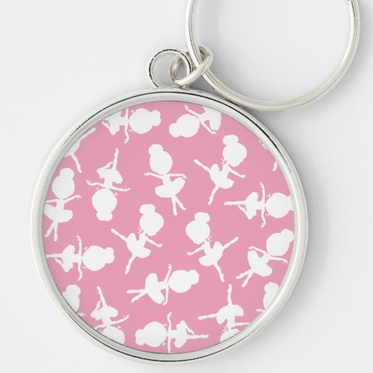 Ballerina Pattern, Ballet Girls, Ballet Dance Sleutelhanger (Voorkant)