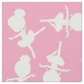 Ballerina Pattern, Ballet Girls, Ballet Dance Stof (Close Up)