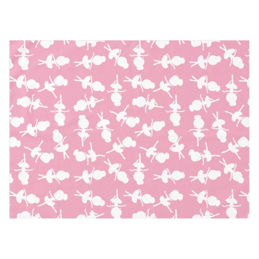 Ballerina Pattern, Ballet Girls, Ballet Dance Tafelkleed (Voorkant (Horizontaal))
