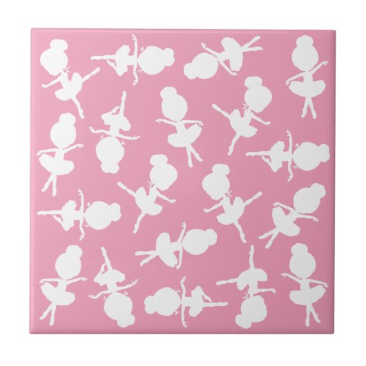 Ballerina Pattern, Ballet Girls, Ballet Dance Tegeltje (Voorkant)