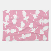 Ballerina Pattern, Ballet Girls, Ballet Dance Theedoek (Horizontaal)