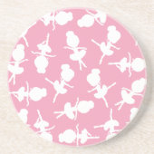Ballerina Pattern, Ballet Girls, Ballet Dance Zandsteen Onderzetter (Voorkant)