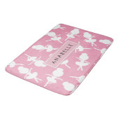 Ballerina Pattern, Ballet Meisjes, Dans, Jouw naam Badmat (Gekanteld)