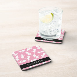 Ballerina Pattern, Ballet Meisjes, Dans, Jouw naam Bier Onderzetter