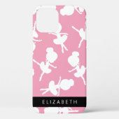 Ballerina Pattern, Ballet Meisjes, Dans, Jouw naam Case-Mate iPhone Case (Achterkant)