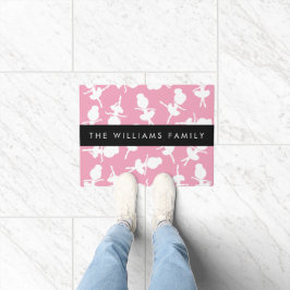 Ballerina Pattern, Ballet Meisjes, Dans, Jouw naam Deurmat