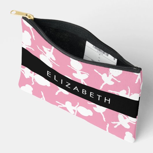 Ballerina Pattern, Ballet Meisjes, Dans, Jouw naam Etui (Open)