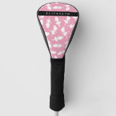 Ballerina Pattern, Ballet Meisjes, Dans, Jouw naam Golfheadcover (Voorkant)