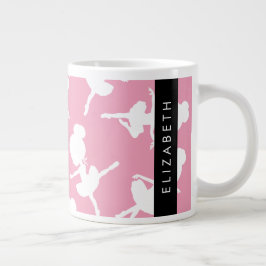 Ballerina Pattern, Ballet Meisjes, Dans, Jouw naam Grote Koffiekop
