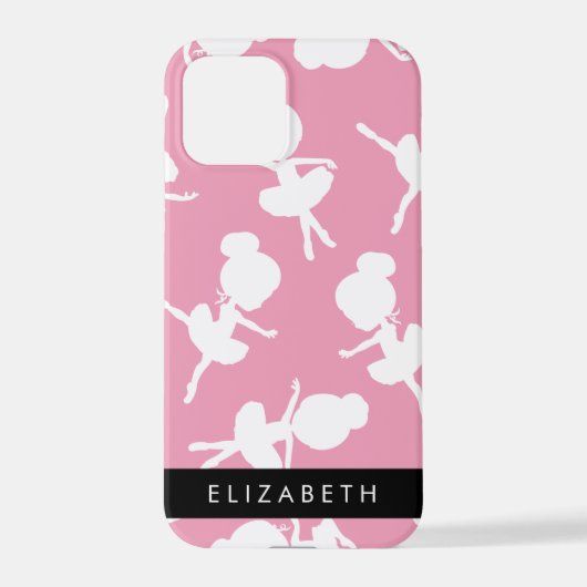 Ballerina Pattern, Ballet Meisjes, Dans, Jouw naam iPhone Hoesje (Achterkant)