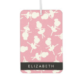 Ballerina Pattern, Ballet Meisjes, Dans, Jouw naam Luchtverfrisser (Voorkant)