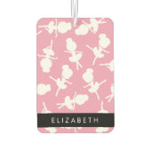 Ballerina Pattern, Ballet Meisjes, Dans, Jouw naam Luchtverfrisser (Achterkant)