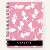 Ballerina Pattern, Ballet Meisjes, Dans, Jouw naam Notitieboek (Voorkant)