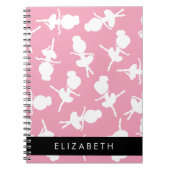 Ballerina Pattern, Ballet Meisjes, Dans, Jouw naam Notitieboek (Voorkant)