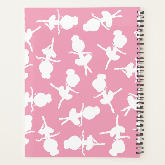 Ballerina Pattern, Ballet Meisjes, Dans, Jouw naam Planner (Achterkant)