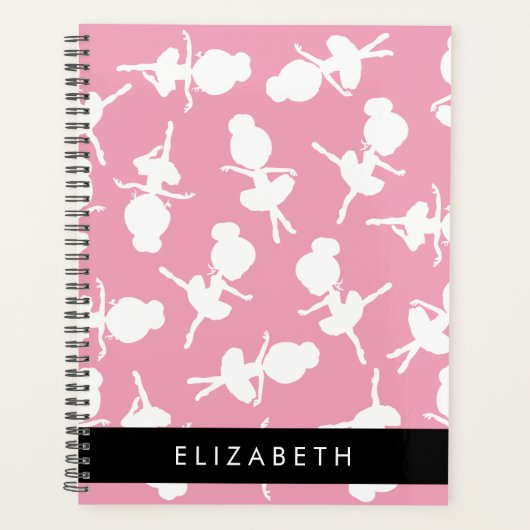 Ballerina Pattern, Ballet Meisjes, Dans, Jouw naam Planner (Voorkant)
