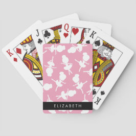 Ballerina Pattern, Ballet Meisjes, Dans, Jouw naam Pokerkaarten
