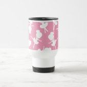 Ballerina Pattern, Ballet Meisjes, Dans, Jouw naam Reisbeker (Center)