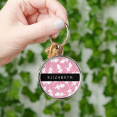 Ballerina Pattern, Ballet Meisjes, Dans, Jouw naam Sleutelhanger (Hand)