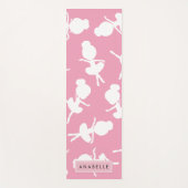 Ballerina Pattern, Ballet Meisjes, Dans, Jouw naam Yogamat (Voorkant)