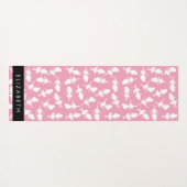 Ballerina Pattern, Ballet Meisjes, Dans, Jouw naam Yogamat (Achterkant (horizontaal))