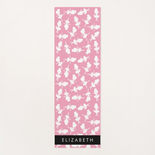 Ballerina Pattern, Ballet Meisjes, Dans, Jouw naam Yogamat (Voorkant)