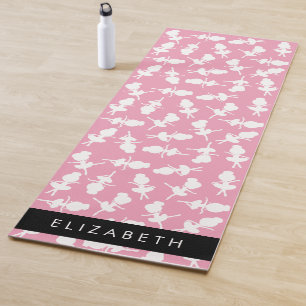 Ballerina Pattern, Ballet Meisjes, Dans, Jouw naam Yogamat