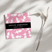 Ballerina Pattern, Ballet Teacher, Dance Studio Vierkante Visitekaartje