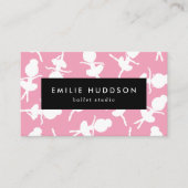 Ballerina Pattern, Ballet Teacher, Dance Studio Visitekaartje (Voorkant)