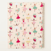 Ballerina Pattern Cute Ballet Dancers Weekly Planner (Achterkant)